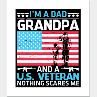 Happy Veteran Memorial Day Grandpa Posters and Art